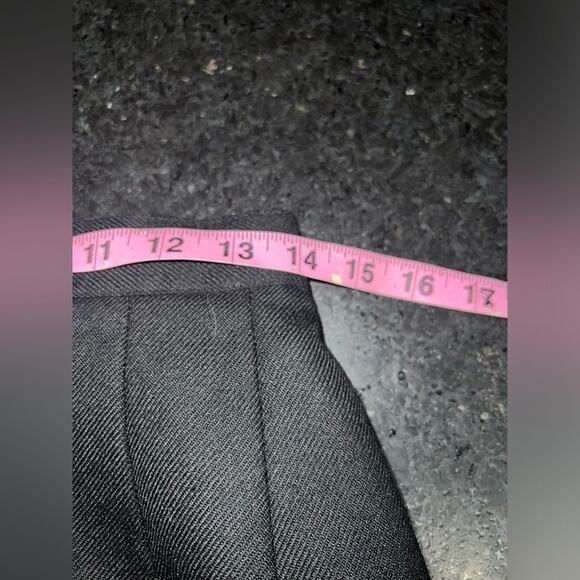 UEC VINTAGE BLACK JOAN LESLIE 100% WOOL SKIRT SZ 8 - Picture 6 of 7